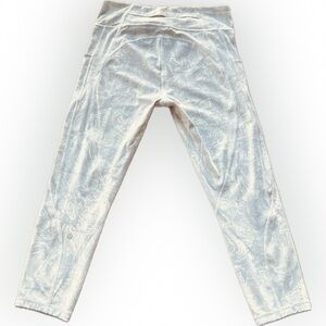 Lululemon Athletica White Patterned Leggings